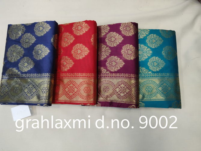 Grahlaxmi 9002 Latest Designer Fancy Wedding Wear Handloom cotton silk Sarees Collection
